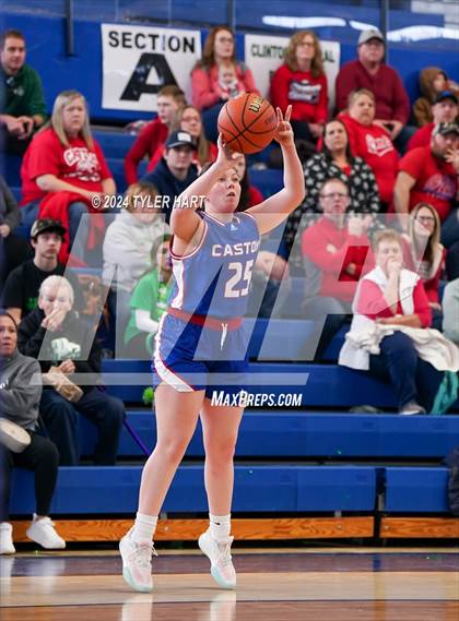 Thumbnail 3 in Caston vs. Marquette Catholic (IHSAA 1A Semi-State 7) photogallery.