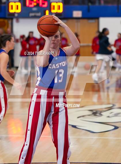Thumbnail 1 in Caston vs. Marquette Catholic (IHSAA 1A Semi-State 7) photogallery.