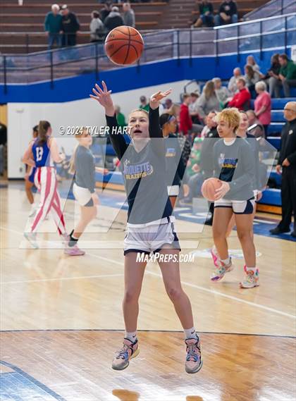 Thumbnail 2 in Caston vs. Marquette Catholic (IHSAA 1A Semi-State 7) photogallery.