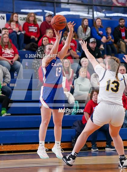 Thumbnail 1 in Caston vs. Marquette Catholic (IHSAA 1A Semi-State 7) photogallery.