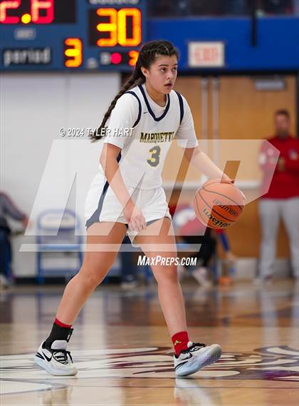 Thumbnail 1 in Caston vs. Marquette Catholic (IHSAA 1A Semi-State 7) photogallery.