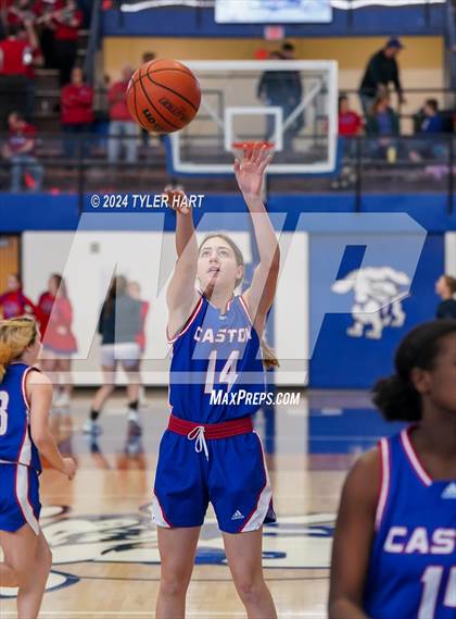 Thumbnail 2 in Caston vs. Marquette Catholic (IHSAA 1A Semi-State 7) photogallery.