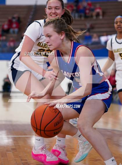Thumbnail 3 in Caston vs. Marquette Catholic (IHSAA 1A Semi-State 7) photogallery.