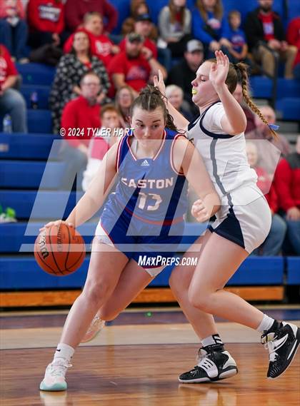 Thumbnail 2 in Caston vs. Marquette Catholic (IHSAA 1A Semi-State 7) photogallery.