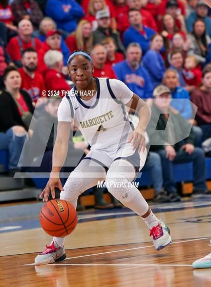 Thumbnail 3 in Caston vs. Marquette Catholic (IHSAA 1A Semi-State 7) photogallery.