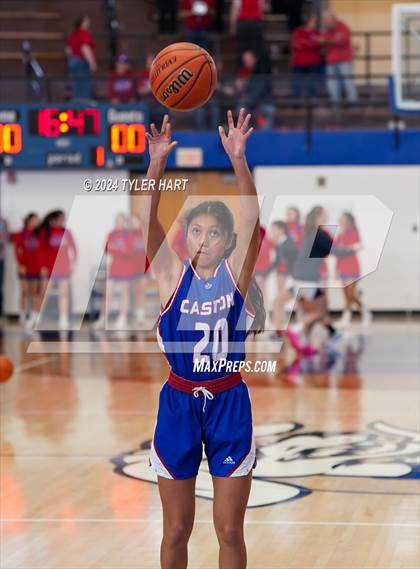 Thumbnail 2 in Caston vs. Marquette Catholic (IHSAA 1A Semi-State 7) photogallery.