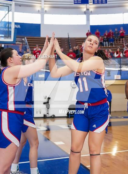 Thumbnail 1 in Caston vs. Marquette Catholic (IHSAA 1A Semi-State 7) photogallery.
