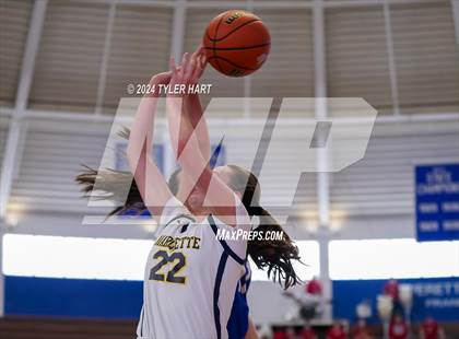 Thumbnail 2 in Caston vs. Marquette Catholic (IHSAA 1A Semi-State 7) photogallery.