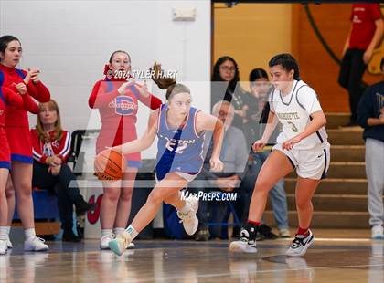Thumbnail 3 in Caston vs. Marquette Catholic (IHSAA 1A Semi-State 7) photogallery.