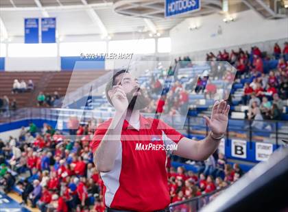 Thumbnail 1 in Caston vs. Marquette Catholic (IHSAA 1A Semi-State 7) photogallery.