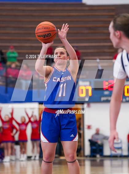 Thumbnail 2 in Caston vs. Marquette Catholic (IHSAA 1A Semi-State 7) photogallery.