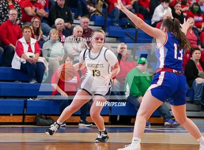 Thumbnail 1 in Caston vs. Marquette Catholic (IHSAA 1A Semi-State 7) photogallery.