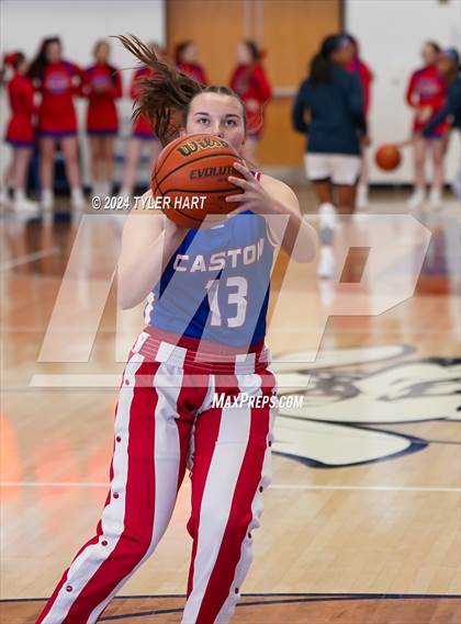 Thumbnail 3 in Caston vs. Marquette Catholic (IHSAA 1A Semi-State 7) photogallery.