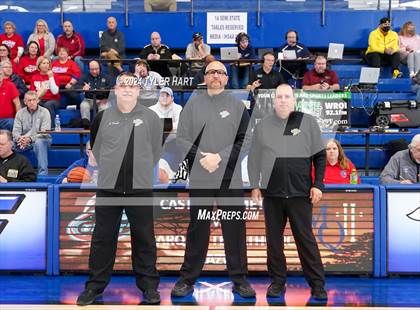 Thumbnail 3 in Caston vs. Marquette Catholic (IHSAA 1A Semi-State 7) photogallery.