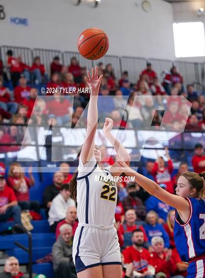 Thumbnail 2 in Caston vs. Marquette Catholic (IHSAA 1A Semi-State 7) photogallery.