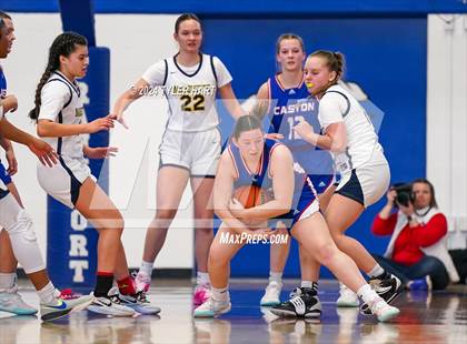 Thumbnail 3 in Caston vs. Marquette Catholic (IHSAA 1A Semi-State 7) photogallery.