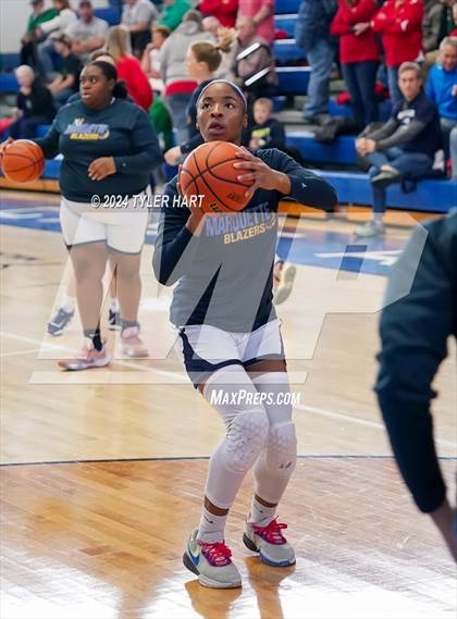 Thumbnail 2 in Caston vs. Marquette Catholic (IHSAA 1A Semi-State 7) photogallery.