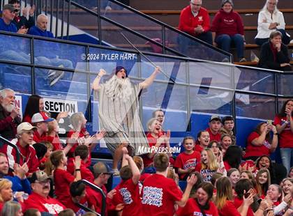 Thumbnail 1 in Caston vs. Marquette Catholic (IHSAA 1A Semi-State 7) photogallery.