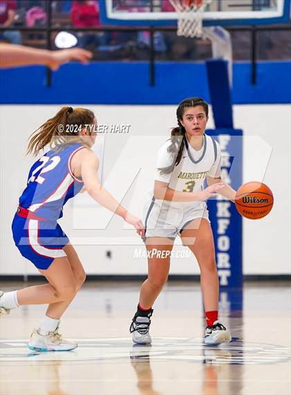 Thumbnail 3 in Caston vs. Marquette Catholic (IHSAA 1A Semi-State 7) photogallery.