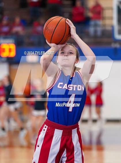 Thumbnail 1 in Caston vs. Marquette Catholic (IHSAA 1A Semi-State 7) photogallery.