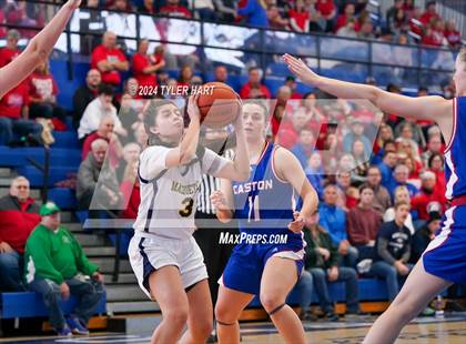 Thumbnail 1 in Caston vs. Marquette Catholic (IHSAA 1A Semi-State 7) photogallery.