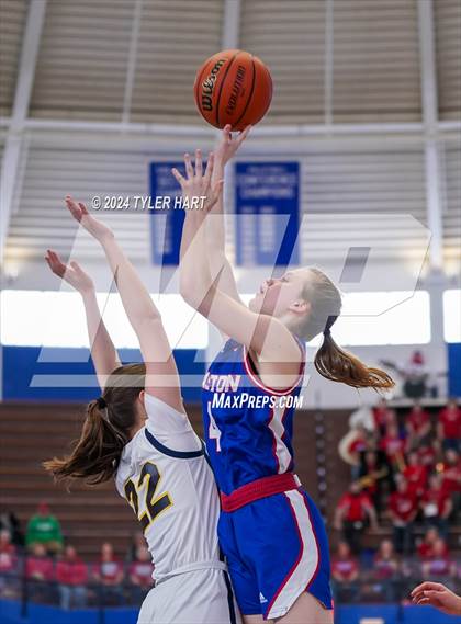 Thumbnail 2 in Caston vs. Marquette Catholic (IHSAA 1A Semi-State 7) photogallery.