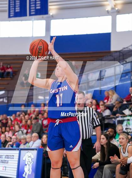 Thumbnail 1 in Caston vs. Marquette Catholic (IHSAA 1A Semi-State 7) photogallery.