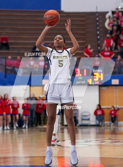 Thumbnail 2 in Caston vs. Marquette Catholic (IHSAA 1A Semi-State 7) photogallery.