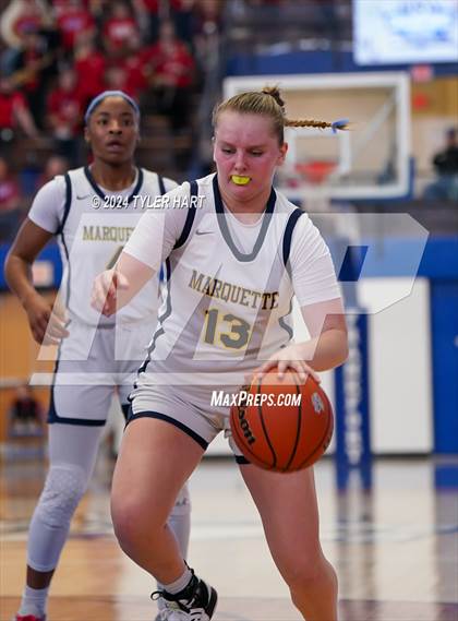 Thumbnail 2 in Caston vs. Marquette Catholic (IHSAA 1A Semi-State 7) photogallery.