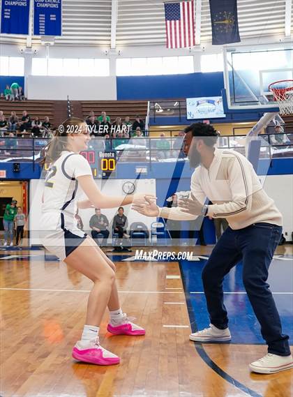 Thumbnail 1 in Caston vs. Marquette Catholic (IHSAA 1A Semi-State 7) photogallery.