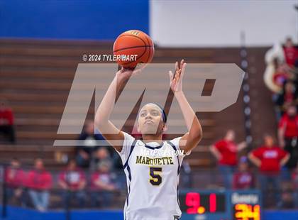 Thumbnail 2 in Caston vs. Marquette Catholic (IHSAA 1A Semi-State 7) photogallery.