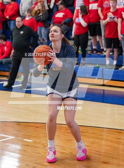 Thumbnail 3 in Caston vs. Marquette Catholic (IHSAA 1A Semi-State 7) photogallery.