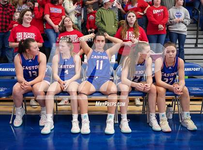Thumbnail 3 in Caston vs. Marquette Catholic (IHSAA 1A Semi-State 7) photogallery.