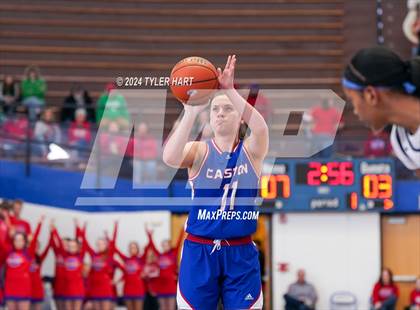 Thumbnail 1 in Caston vs. Marquette Catholic (IHSAA 1A Semi-State 7) photogallery.
