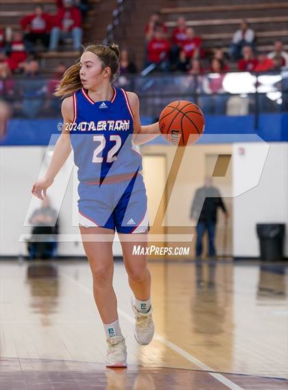 Thumbnail 2 in Caston vs. Marquette Catholic (IHSAA 1A Semi-State 7) photogallery.