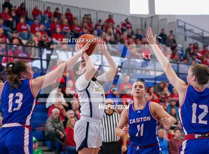 Thumbnail 2 in Caston vs. Marquette Catholic (IHSAA 1A Semi-State 7) photogallery.