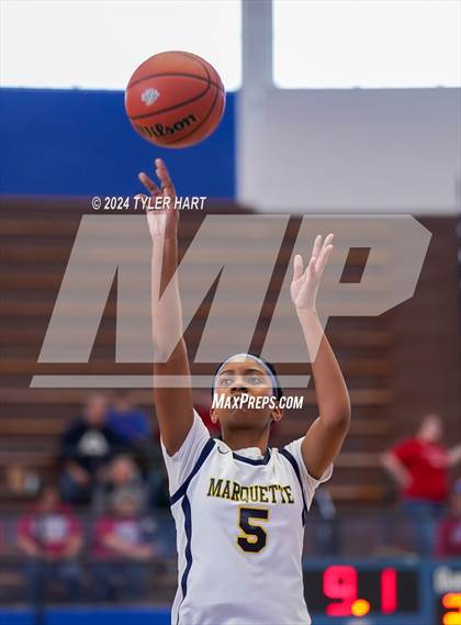 Thumbnail 3 in Caston vs. Marquette Catholic (IHSAA 1A Semi-State 7) photogallery.