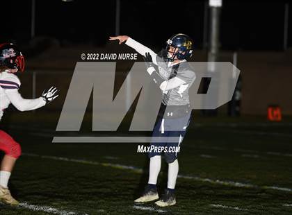 Thumbnail 1 in Hesperia Christian @ Lancaster Baptist (CIF Div 2  8 Man Football Semifinal) photogallery.