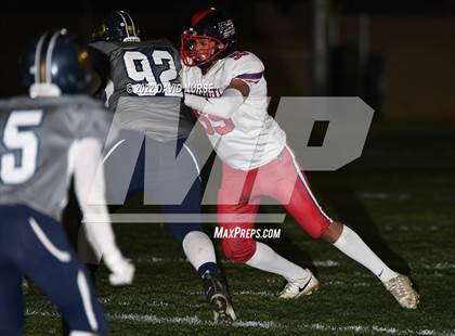 Thumbnail 1 in Hesperia Christian @ Lancaster Baptist (CIF Div 2  8 Man Football Semifinal) photogallery.