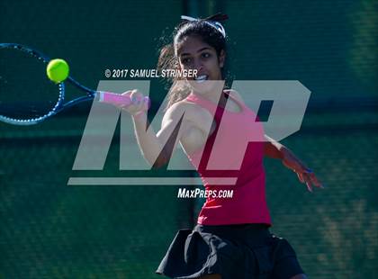 Thumbnail 3 in Lowell vs. Monte Vista (CIF NorCal Regional Girls Tennis Championships) photogallery.