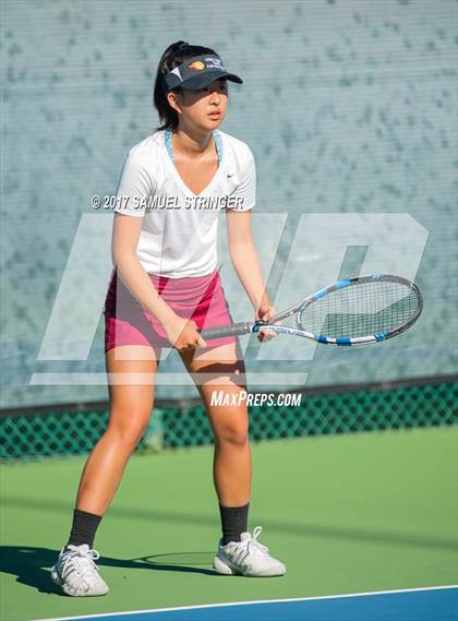 Thumbnail 3 in Lowell vs. Monte Vista (CIF NorCal Regional Girls Tennis Championships) photogallery.