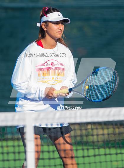 Thumbnail 3 in Lowell vs. Monte Vista (CIF NorCal Regional Girls Tennis Championships) photogallery.