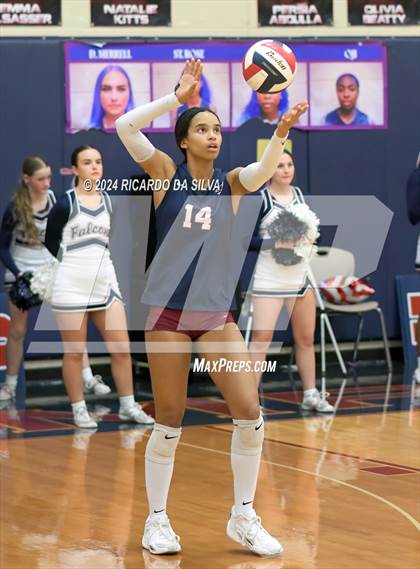Thumbnail 2 in Tompkins vs George Ranch (UIL Volleyball 6A D2 Bi-District) photogallery.