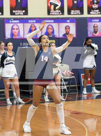 Thumbnail 3 in Tompkins vs George Ranch (UIL Volleyball 6A D2 Bi-District) photogallery.