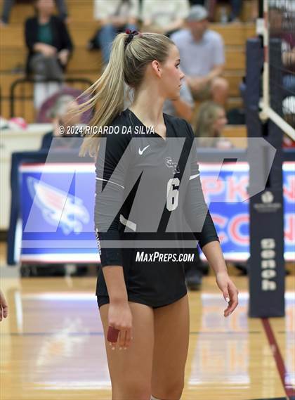 Thumbnail 1 in Tompkins vs George Ranch (UIL Volleyball 6A D2 Bi-District) photogallery.