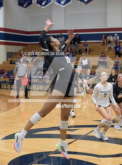 Thumbnail 1 in Tompkins vs George Ranch (UIL Volleyball 6A D2 Bi-District) photogallery.
