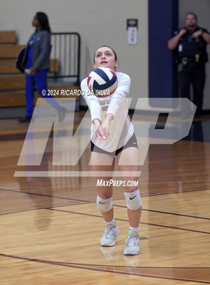 Thumbnail 3 in Tompkins vs George Ranch (UIL Volleyball 6A D2 Bi-District) photogallery.