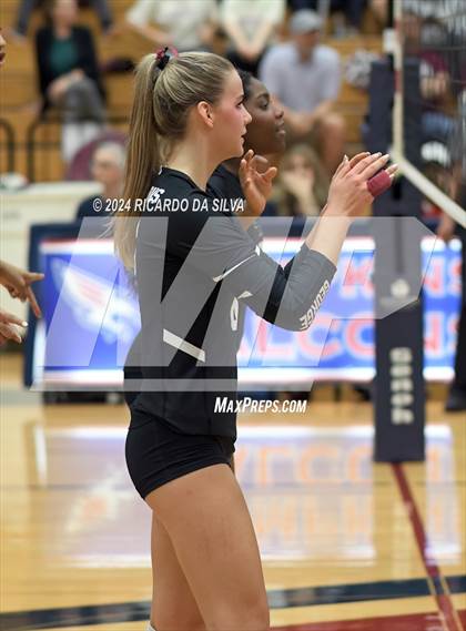 Thumbnail 3 in Tompkins vs George Ranch (UIL Volleyball 6A D2 Bi-District) photogallery.
