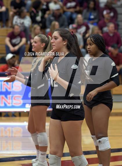 Thumbnail 3 in Tompkins vs George Ranch (UIL Volleyball 6A D2 Bi-District) photogallery.