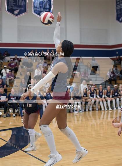 Thumbnail 3 in Tompkins vs George Ranch (UIL Volleyball 6A D2 Bi-District) photogallery.